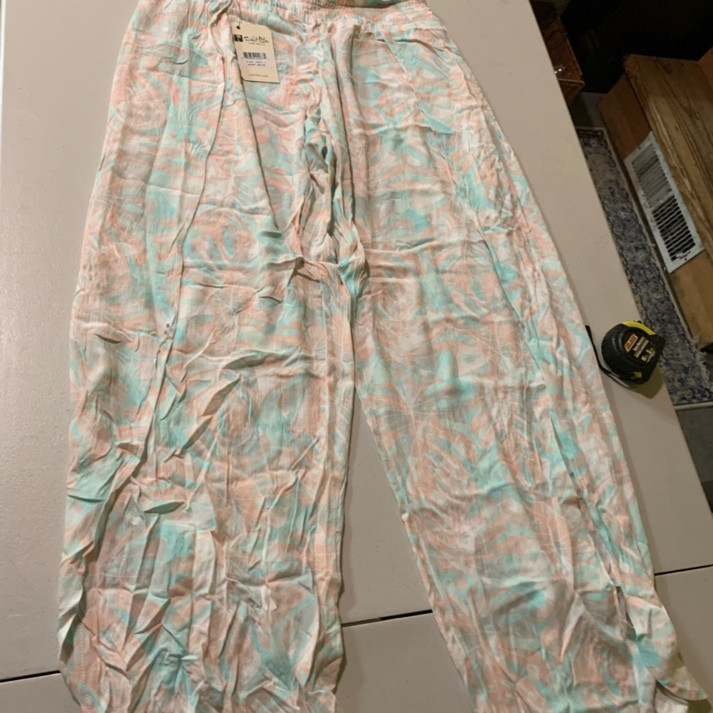 Salt Life Pastel Swirl Women's Wide Leg Pants
